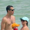 Exclusif - Reese Witherspoon passe ses vacances avec son mari Jim Toth et leurs enfants Ava, Deacon et Tennessee a Destin en Floride, le 10 juillet 2013.