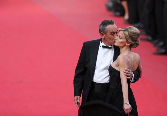 Thierry Ardisson et Audrey Crespo-Mara fous amoureux en mai 2012 à Cannes