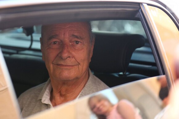 Jacques Chirac à Saint-Tropez le 6 août 2012.