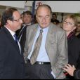  Jacques Chirac, François Hollande et Claude Chirac à Brive-la-Gaillarde le 7 novembre 2009. 
