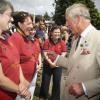 Le prince Charles et Camilla Parker Bowles, duchesse de Cornouailles, en visite au Royal Welsh Show le 24 juillet 2013 à Builth Wells, au Pays de Galles.