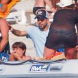 Le joueur de football catalan Jordi Alba en vacances à Formentera le 24 juillet 2013.