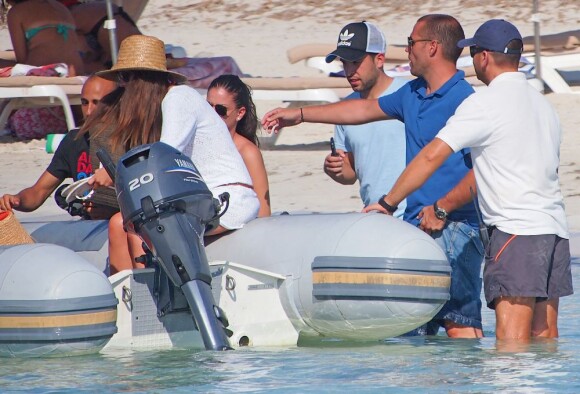 Le joueur de football Jordi Alba en vacances à Formentera le 24 juillet 2013.