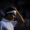 Roger Federer lors de sa défaite à Wimbledon le 26 juin 2013