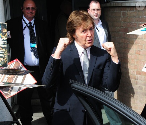 Paul McCartney au Liverppol Institute for Performing Arts, le 25 juillet 2013.