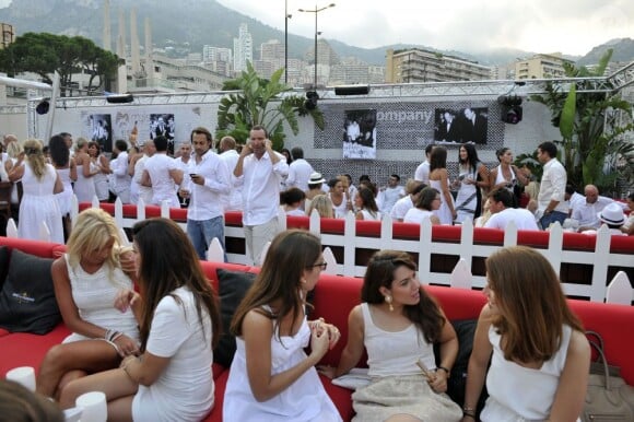 Exclusif - Soirée blanche organisée par le fils d'Eddie Barclay, Guillaume Barclay, en collaboration avec l'etablissement de nuit "Le Before" à Monaco le 24 juillet 2013.
