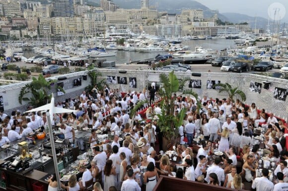 Exclusif - Soirée blanche organisée par le fils d'Eddie Barclay, Guillaume Barclay, en collaboration avec l'etablissement de nuit "Le Before" à Monaco le 24 juillet 2013.