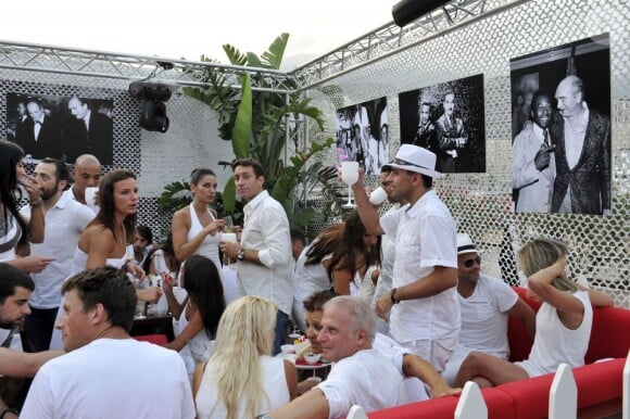Exclusif - Soirée blanche organisée par le fils d'Eddie Barclay, Guillaume Barclay, en collaboration avec l'etablissement de nuit "Le Before" à Monaco le 24 juillet 2013.