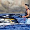 Le boxeur ukrainien Wladimir Klitschko passe des vacances avec des amis dont le tennisman espagnol Fernando Verdasco à bord d'un yacht a Formentera le 26 juillet 2013