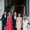 Antoine Arnault, Natalia Vodianova, Le Prince Albert II de Monaco, La Princesse Charlene de Monaco, la Princesse Caroline de Hanovre au Love Ball organisé à l'Opéra Garnier à Monaco le 27 juillet 2013.