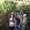 Phoebe Price et Ojani Noa passent du bon temps dans un parc de Los Angeles le 29 juillet 2013