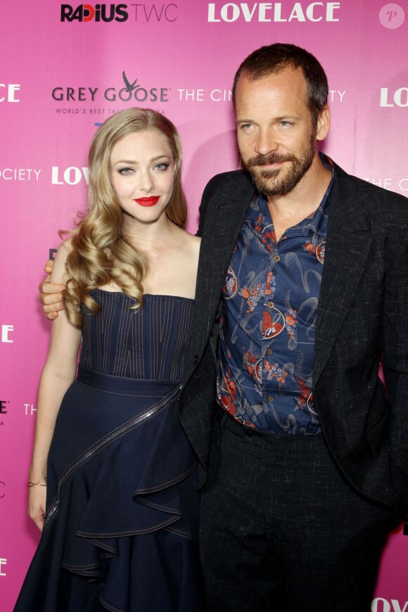 Amanda Seyfried et Peter Sarsgaard à la première de Lovelace au MoMA de New York, le 30 juillet 2013.