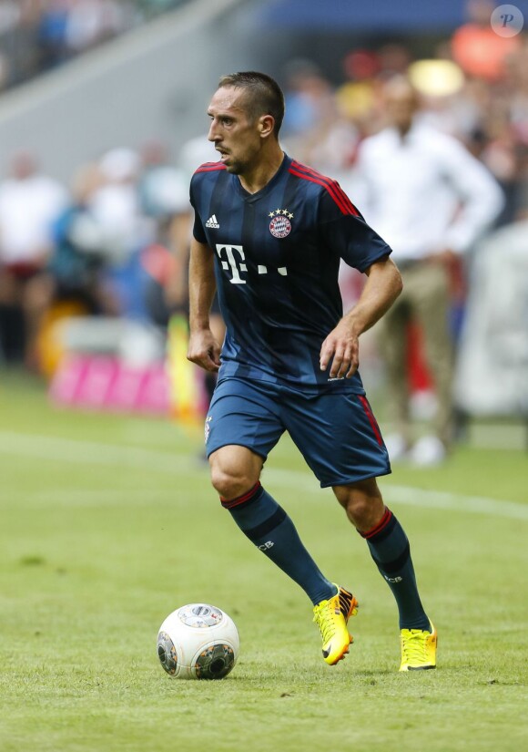 Franck Ribéry lors du match entre le Bayern Munich et le FC Barcelona à Munich le 24 juillet 2013