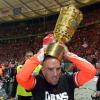 Franck Ribéry après avoir décroché la Coupe d'Allemagne, le 1er juin 2013au Stade Olympique de Berlin, le 1er juin 2013