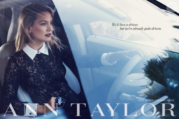 Kate Hudson pose pour Ann Taylor. Campagne automne-hiver 2013.