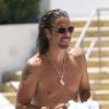 Exclusif - Le chanteur du groupe Soundgarden Chris Cornell et sa femme Vicky en vacances à Miami le 31 juillet 2013.