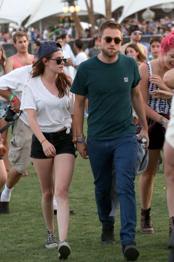 Robert Pattinson et Kristen Stewart lor sud festival de Coachella en Californie le 13 avril 2013