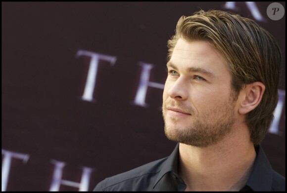 Chris Hemsworth à Madrid, le 14 avril 2011.