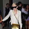 Miley Cyrus quitte son hôtel à Londres. Le 19 juillet 2013.