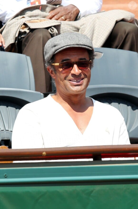 Yannick Noah à Roland-Garros le 5 juin 2013. Le chanteur et ancien tennisman est 10e du classement Ifop/JDD en août 2013.