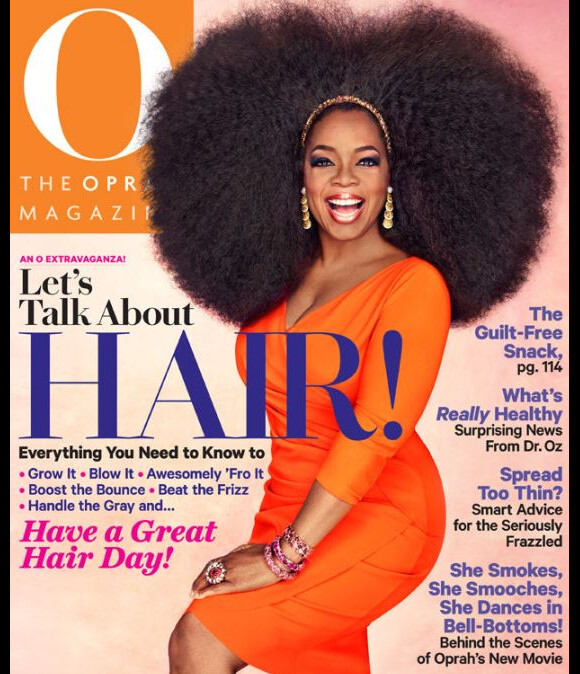 Oprah Winfrey prend la pose en couverture de O, The Oprah Magazine, septembre 2013.