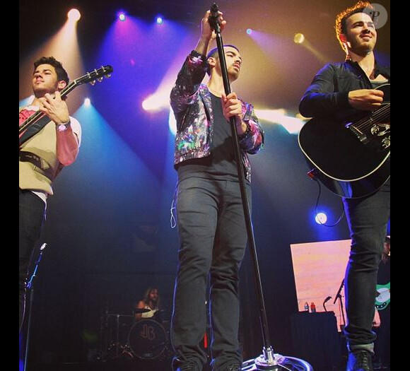 Kevin, Nick et Joe Jonas en concert à Tampa en Floride, le 3 août 2013.