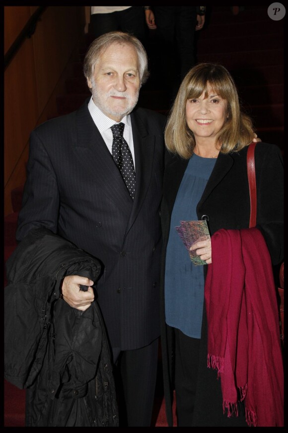 Jean-Jacques Debout et Chantal Goya à Paris le 23 novembre 2011.