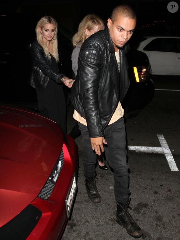Ashlee Simpson et son petit ami Evan Ross se rendent au "Aventine Club" à Hollywood, le 9 août 2013.