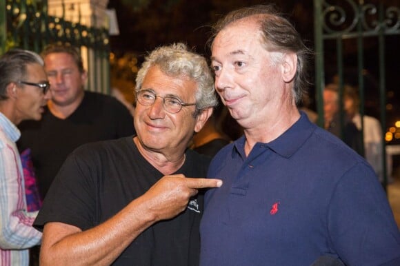 Michel Boujenah et Philippe Chevallier à Ramatuelle le 11 août 2013.