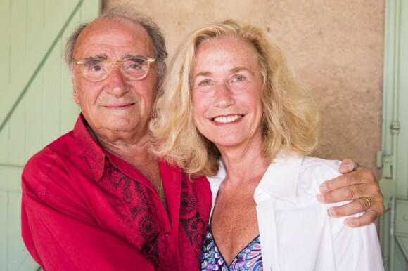 Claude Brasseur et Brigitte Fossey à Ramatuelle le 11 août 2013.
