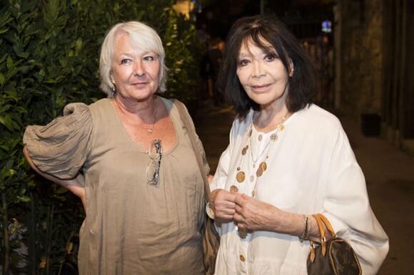 Juliette Greco et sa fille Laurence-Marie à Ramatuelle le 11 août 2013.
