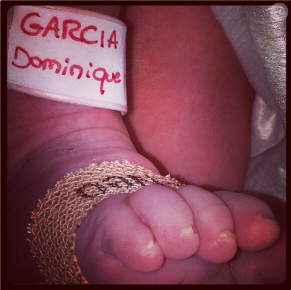 Radamel Falcao Garcia présentait sa petite merveille, Dominique Garcia Taron, née le 13 août 2013