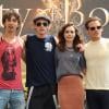 Robert Sheehan, Jamie Campbell Bower, Lily Collins et Kevin Zegers à la rencontre avec les fans de The Mortal Instruments: La Cité des Ténèbres, à Glendale, Los Angeles, le 13 août 2013.