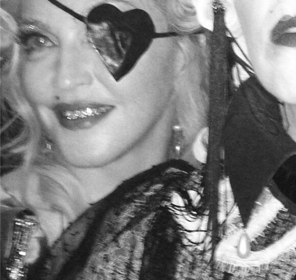Madonna lors de sa fête d'anniversaire. Villefranche-sur-Mer, le 17 août 2013.