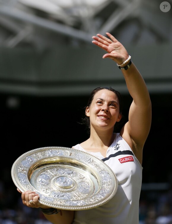 Marion Bartoli remporte Wimbledon à Londres, le 6 juillet 2013.