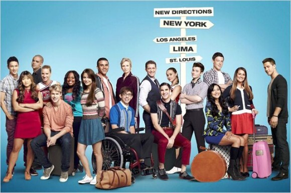 Affiche promo de la 4e saison de Glee.