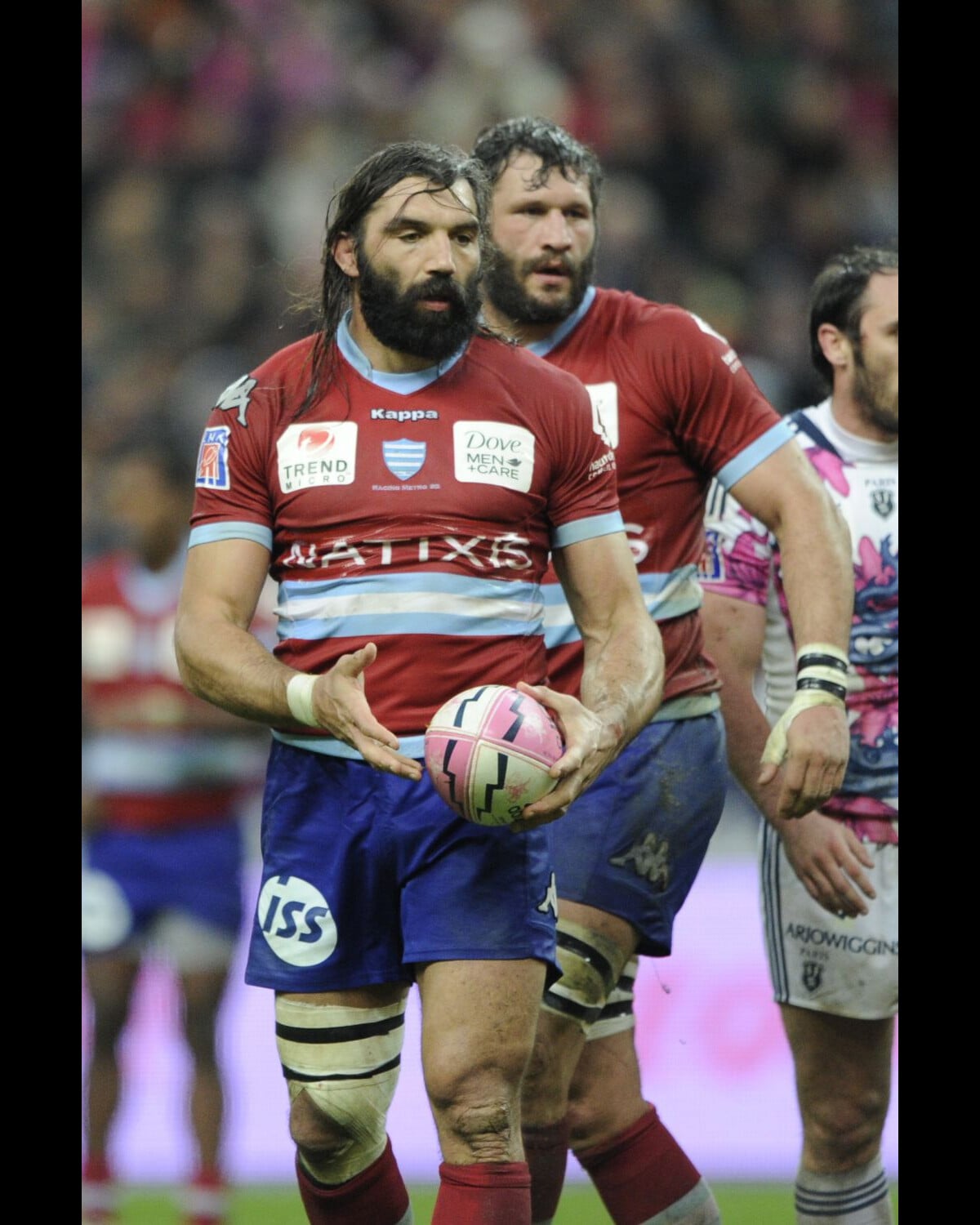 Chabl Photo : Sebastien Chabal et Lionel Nallet lors du match Stade Français ...