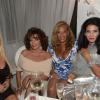 Monika Bacardi, Joan Collins, Denise Rich et Lema Khashoggi à l'anniversaire de Massimo Gargia aux Moulins de Ramatuelle le 21 août 2013 - Exclusif