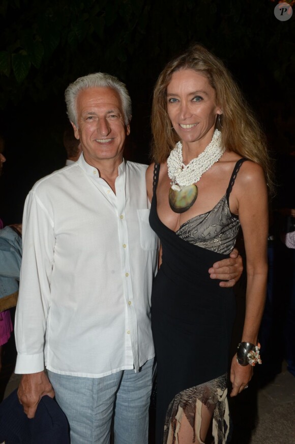 Laura et Adriano Teso à l'anniversaire de Massimo Gargia aux Moulins de Ramatuelle le 21 août 2013 - Exclusif