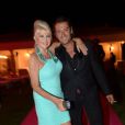 Exclusif - Ivana Trump avec son ex-mari Rossano Rubicondi à Saint-Tropez, le 27 Juillet 2013.