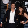 Robin Thicke et sa femme Paula Patton aux MTV Video Music Awards 2013 à New York le 25 août 2013.