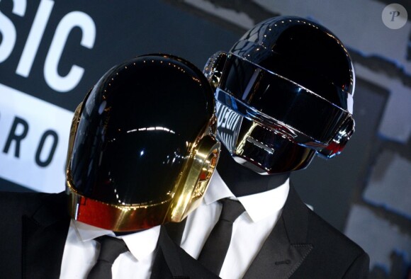 Daft Punk aux MTV Video Music Awards 2013 à New York le 25 août 2013.