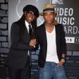 Nile Rodgers et Pharrell Williams aux MTV Video Music Awards 2013 à New York le 25 août 2013.