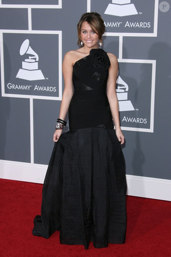 Miley Cyrus au Grammy Awards à Los Angeles, le 8 février 2009.