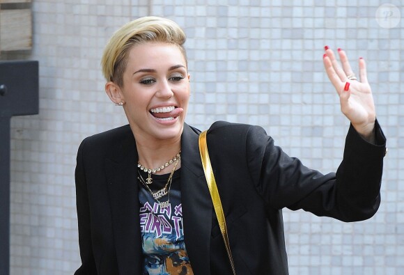 Miley Cyrus à Londres, le 18 juillet 2013.