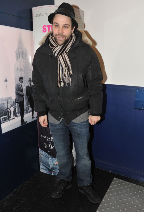 Arthur Jugnot pose à l'avant-première de La stratégie de la poussette, au cinéma le St Germain, à Paris, le 18 décembre 2012.