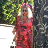 Fergie (très enceinte) se rend à sa deuxième "Baby Shower Part" à West Hollywood. Le 17 août 2013.