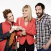 Chantal Ladesou entourée d'Emma et Fabien dans le prime de Scènes de ménages, le 17 septembre 2013 à 20h50 sur M6