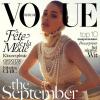 Doutzen Kroes en couverture de l'édition néerlandaise du magazine Vogue. Septembre 2013.