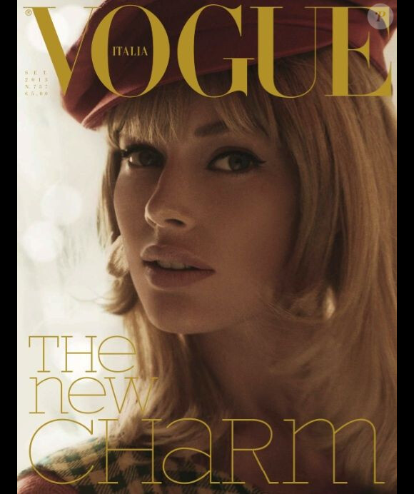 Doutzen Kroes en couverture de l'édition italienne du magazine Vogue. Septembre 2013.